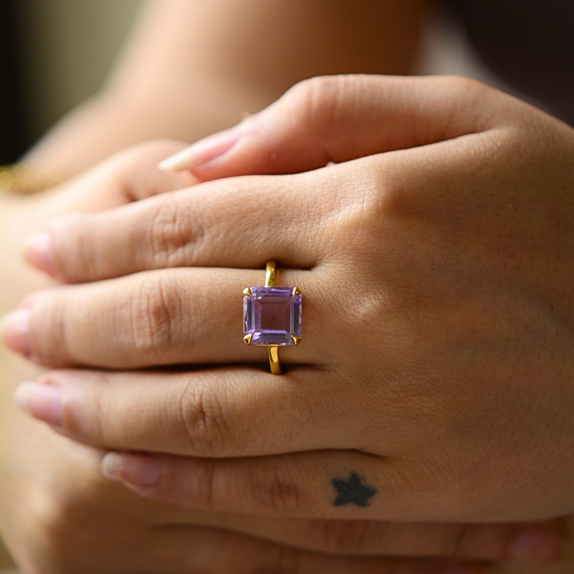 Statement Amethyst Ring