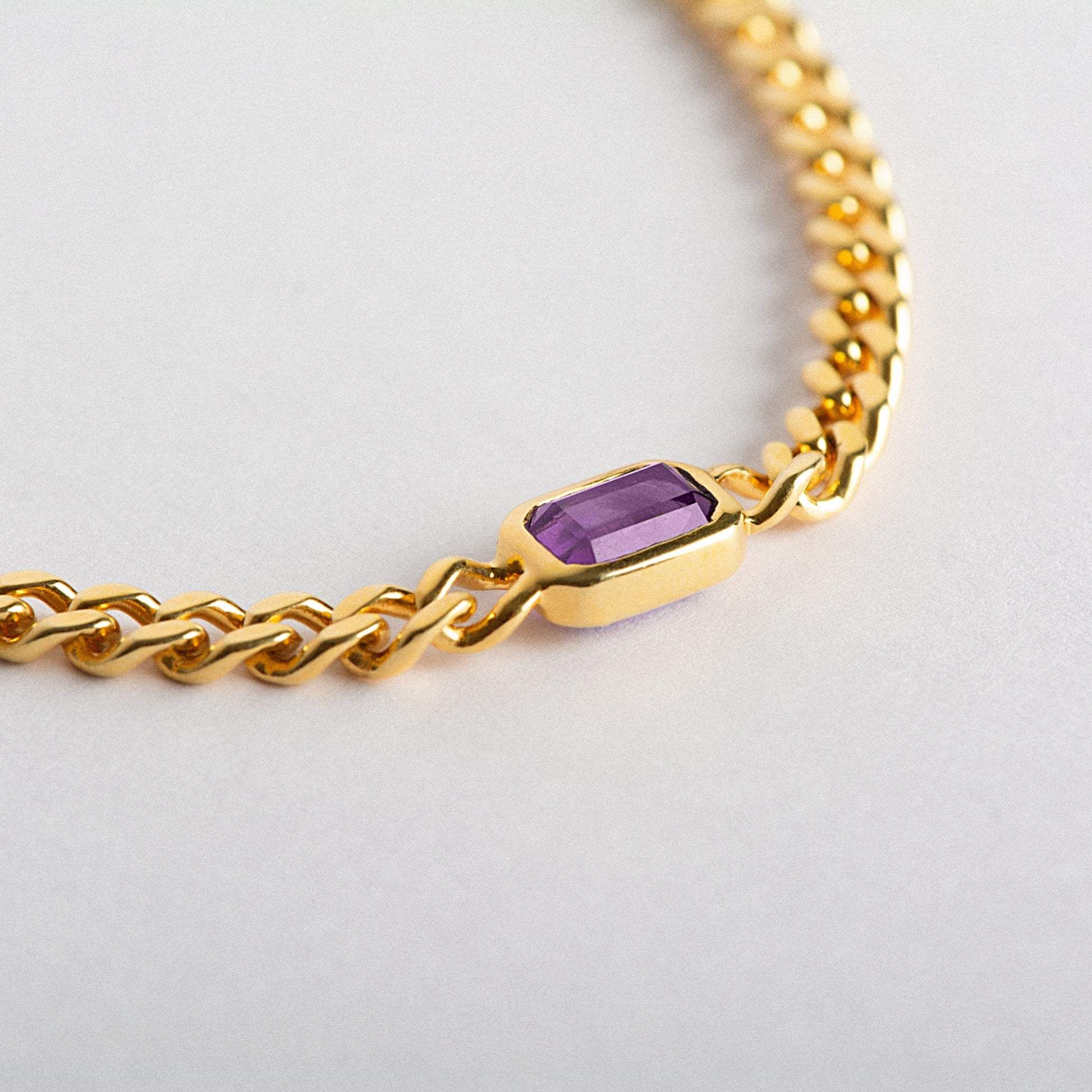 Amethyst Italian Bracelet