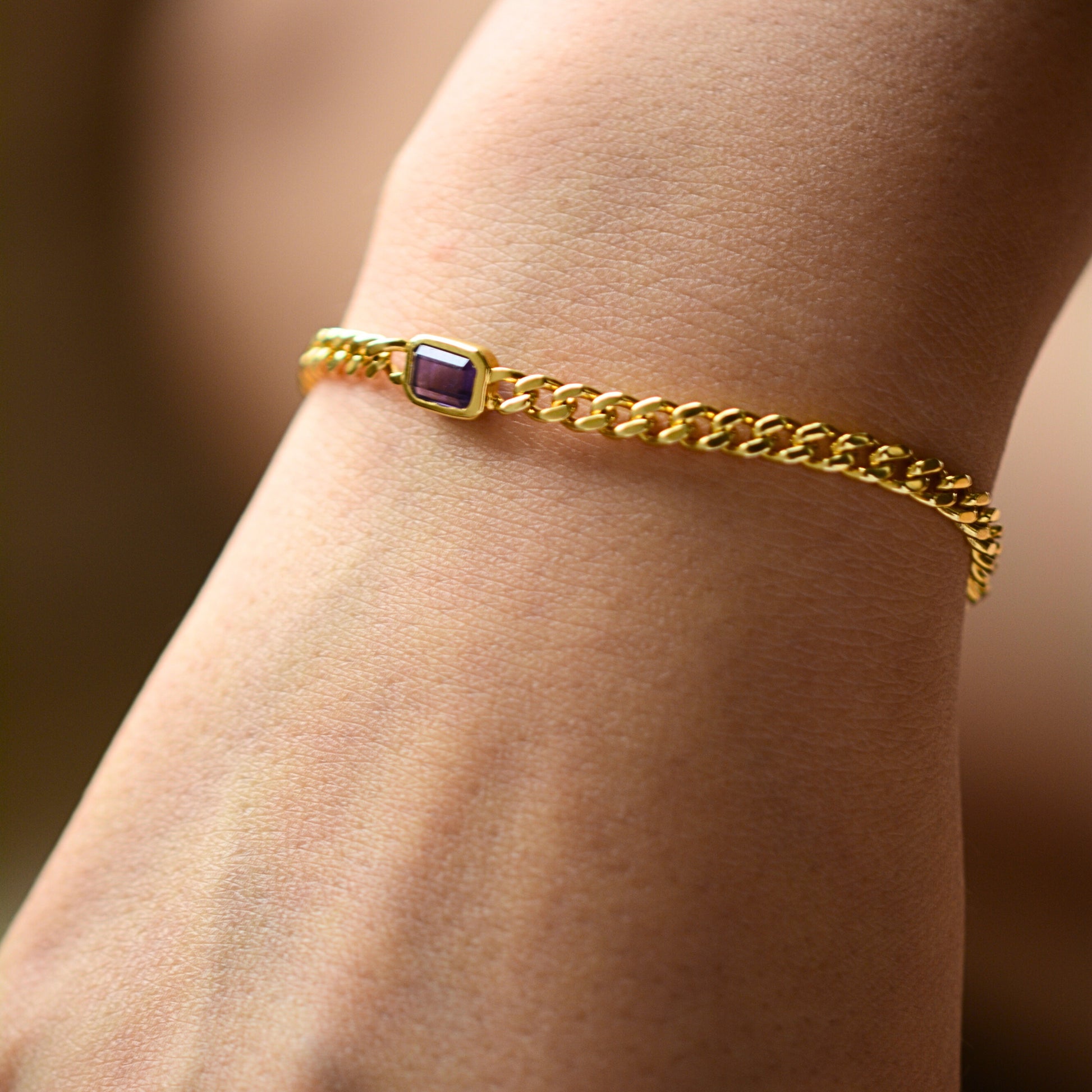Amethyst Italian Bracelet