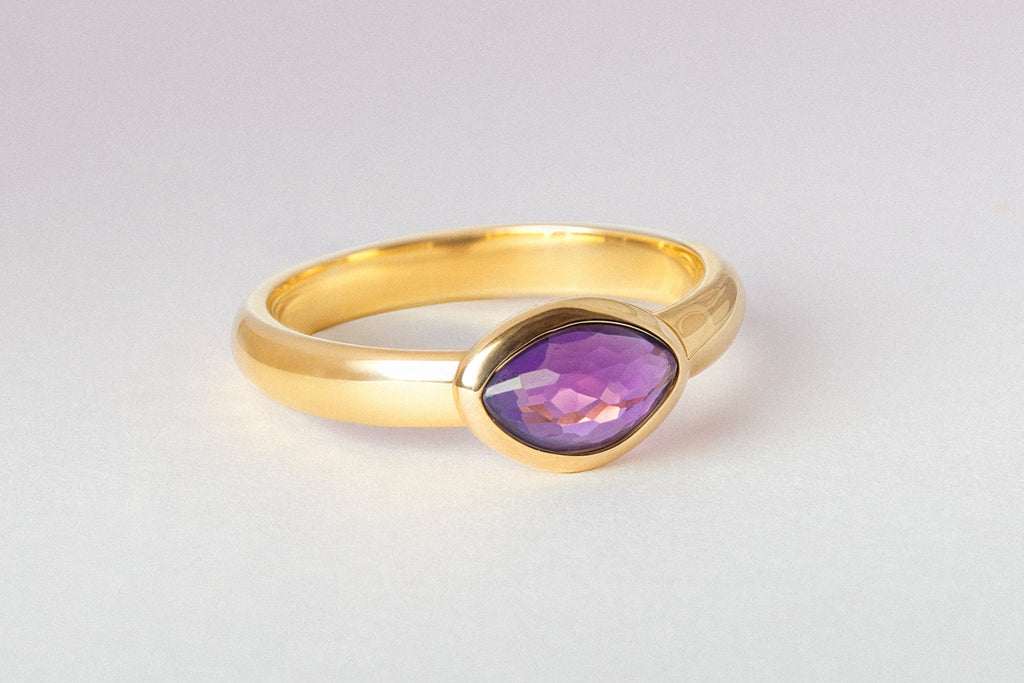 One Amethyst Ring
